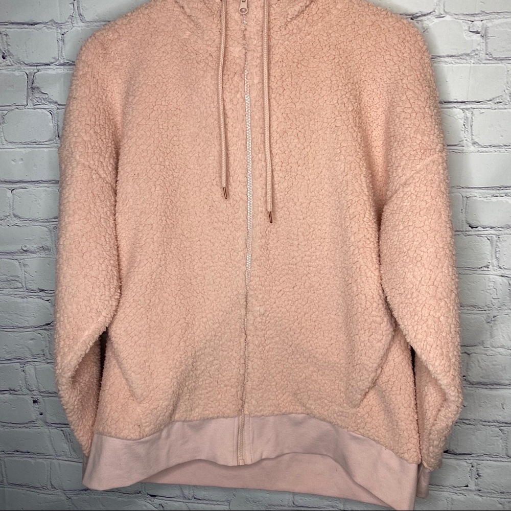 C9 by Champion Fuzzy Sherpa Fleece Teddy Zip Up Hoodie - Picture 5 of 9